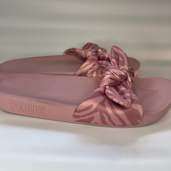 Victoria Secret Pink Bow Slides - Picture 2 of 6